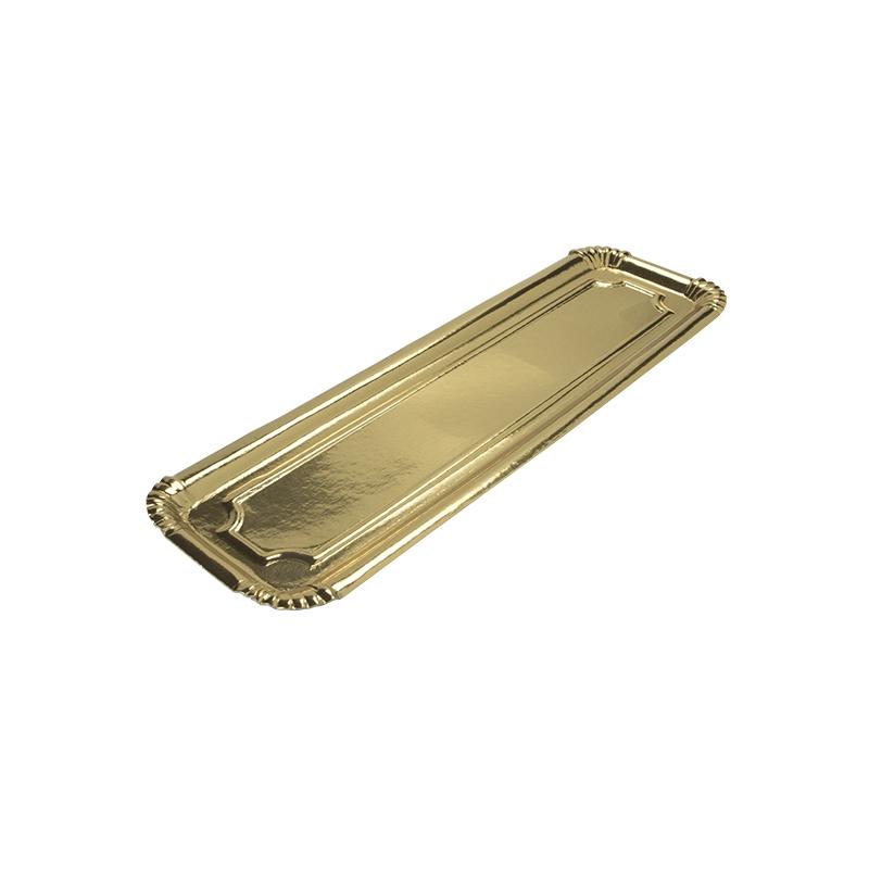Bandejas de Tronco de Oro 10 X 35 cm. (100 u.)
