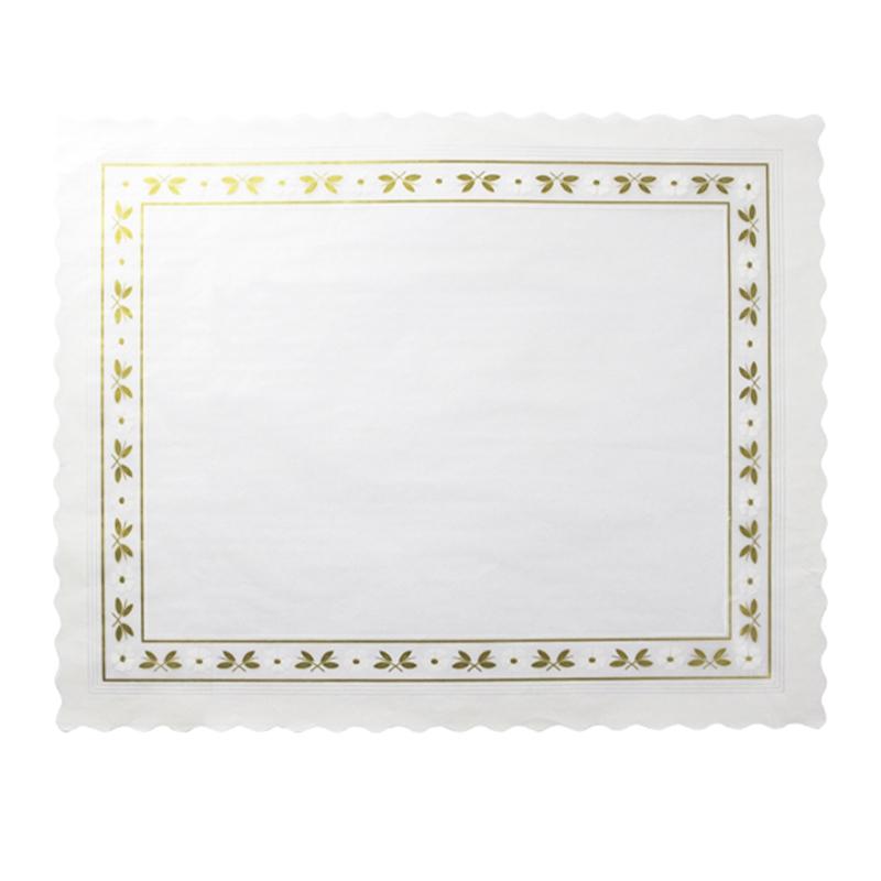 Blondas de Parafina Blanca de 40X50 cm. (100 u.)
