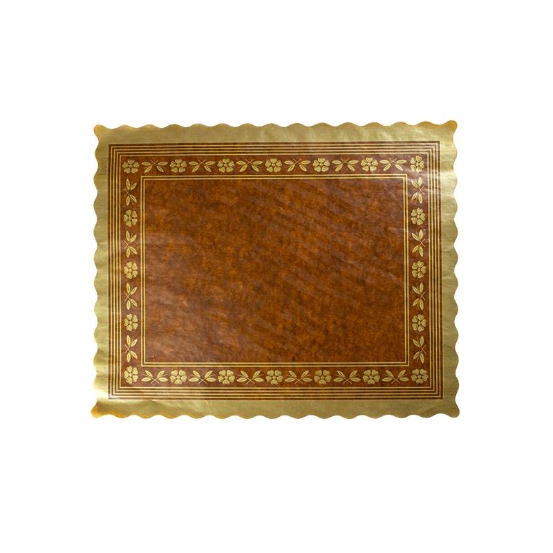 Blondas de Parafina Tabaco de 35X42 cm. (100 u.)