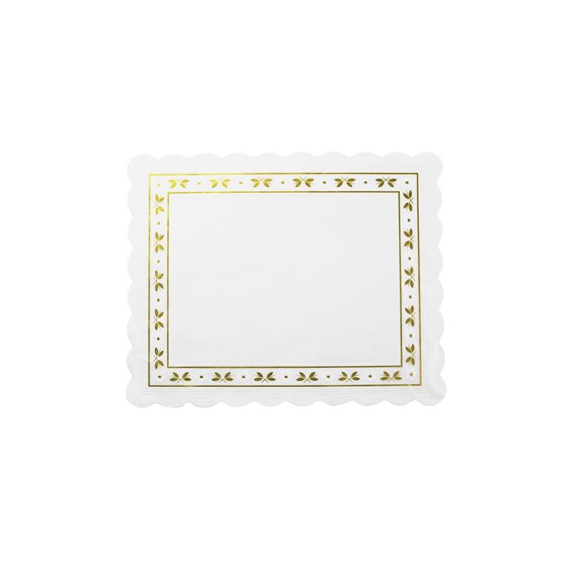 Blondas de Parafina Blanca de 18X25 cm. (100 u.)
