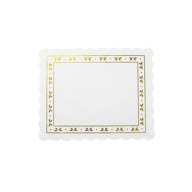 Blondas de Parafina Blanca de 21X27 cm. (100 u.)