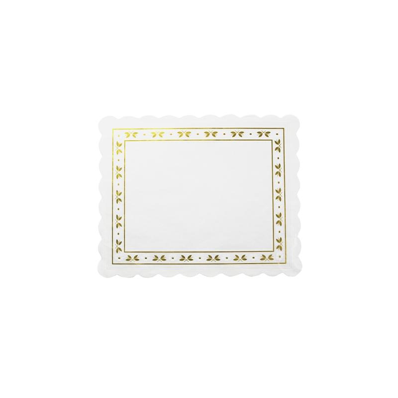 Blondas de Parafina Blanca de 16X42 cm. (100 u.)