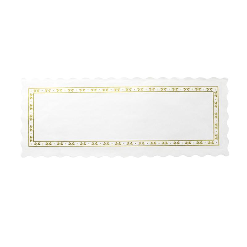 Blondas de Parafina Blanca de 18X50 cm. (100 u.)