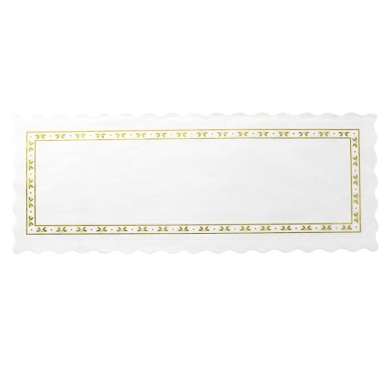 Blondas de Parafina Blanca de 20X40 cm. (100 u.)