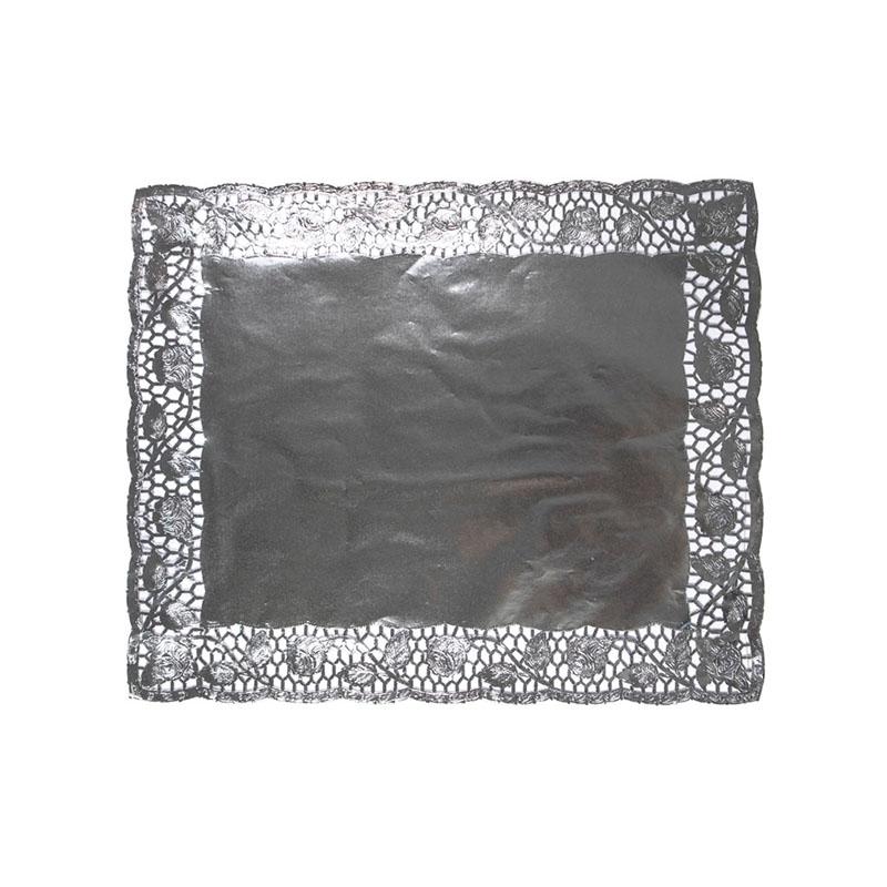 Blondas de Plata Calada de 35 X 42 cm. (100 u.)