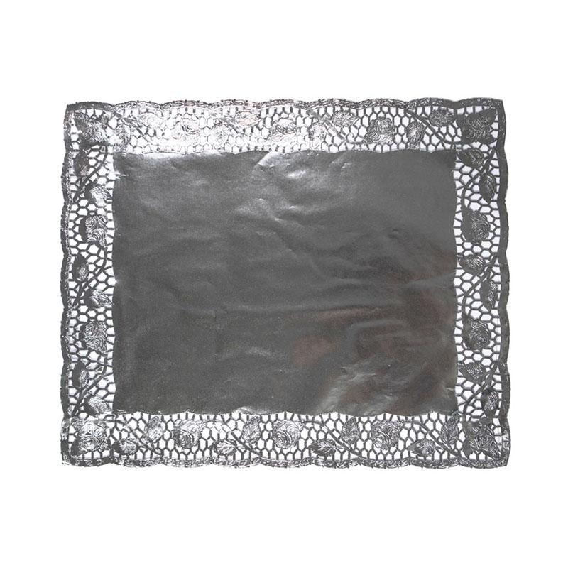 Blondas de Plata Calada de 40 X 50 cm.