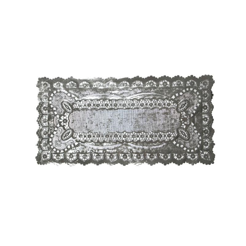 Blondas de Plata Calada de 20 X 60 cm. (100 u.)