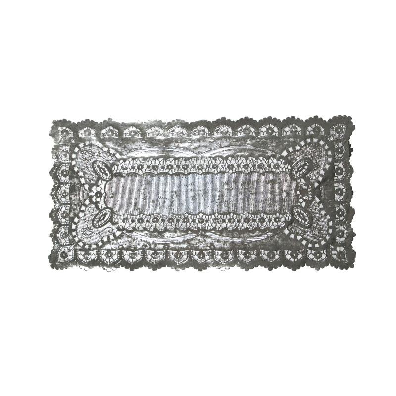 Blondas de Plata Calada de 21 X 50 cm. (100 u.)