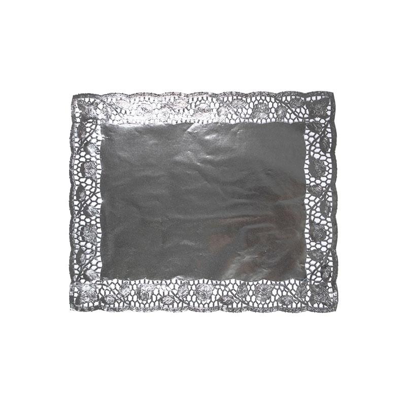 Blondas de Plata Calada de 31 X 38 cm. (100 u.)