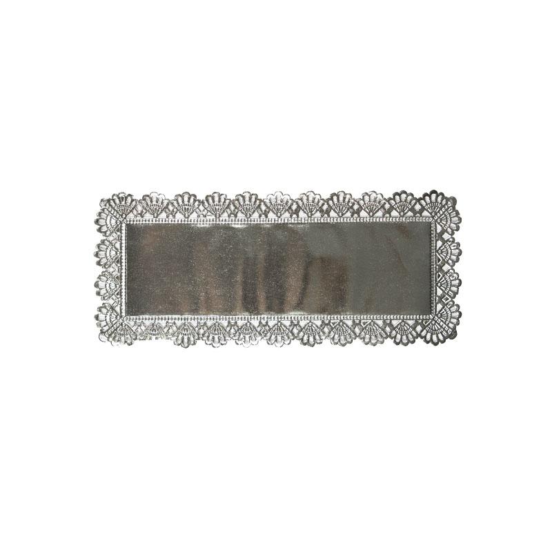 Blondas de Plata Calada de 16 X 42 cm. (100 u.)