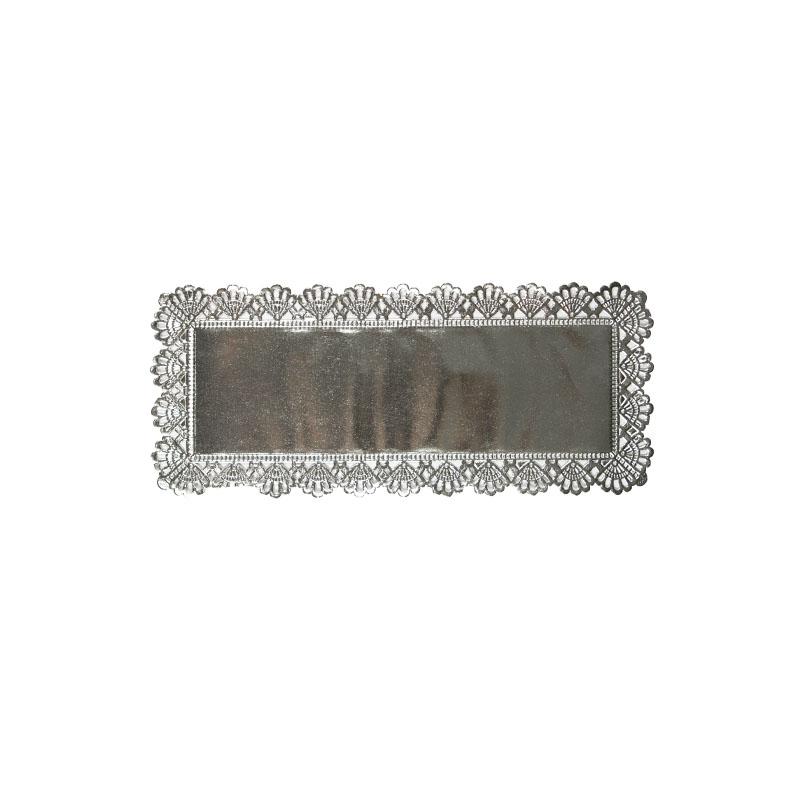 Blondas de Plata Calada de 13 X 31 cm. (100 u.)