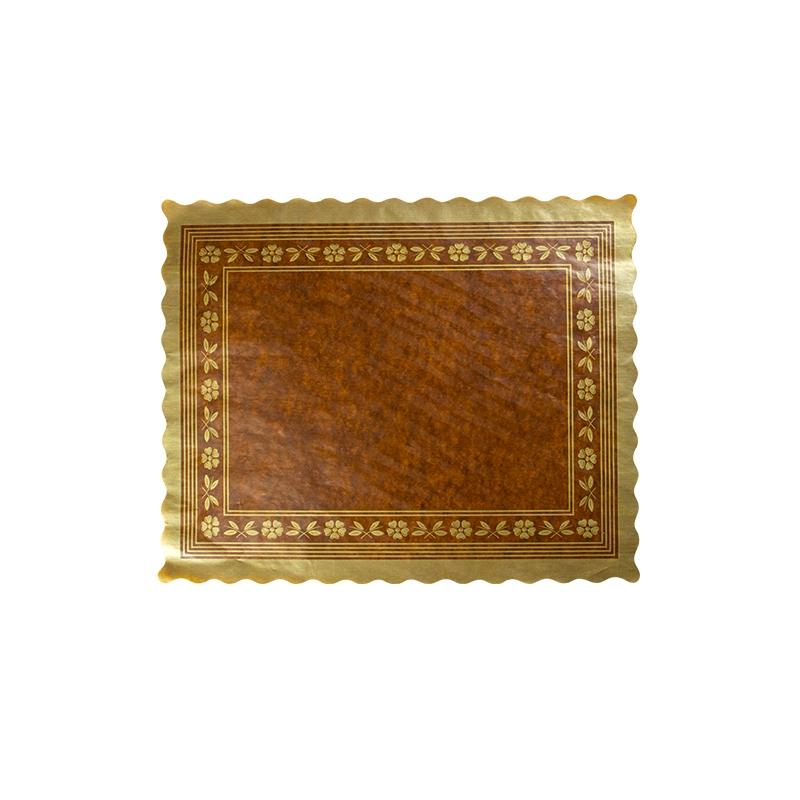 Blondas de Parafina Tabaco de 28 X 36 cm. (100 u.)