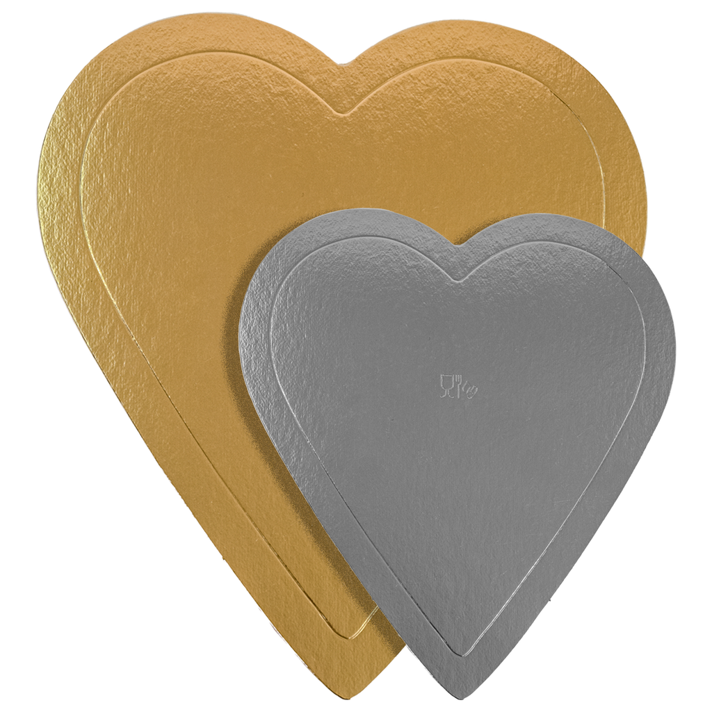 Discos Oro Corazón 24 cm.