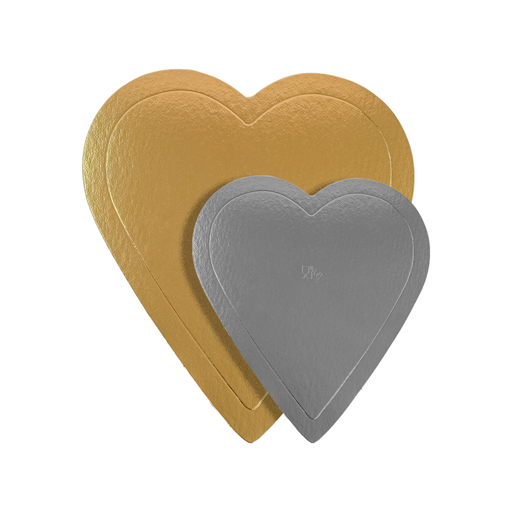 Discos Oro Corazón 16cm. (25 u.)