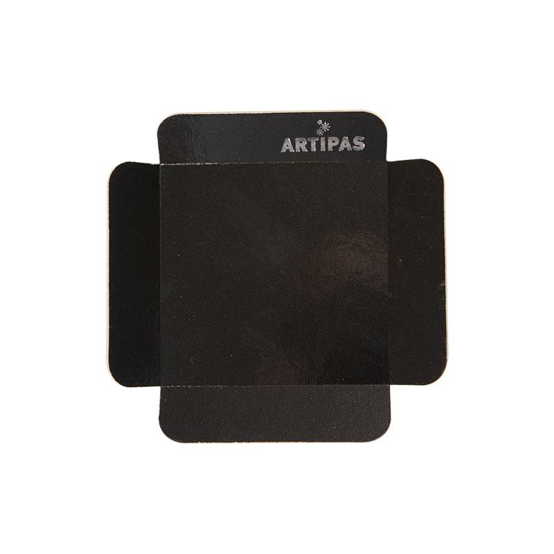 Formato 4 Alas Negro 700 g. Medida 7,5X7,5X2 cm. Laminado 1 Ala