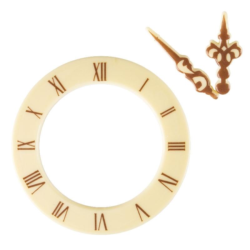 Reloj de Chocolate Blanco Ø 110 mm. (10 Set)