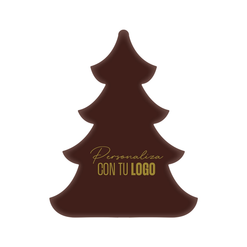 Abetos de Chocolate Personalizado 55 X 45 mm. (60 u.)