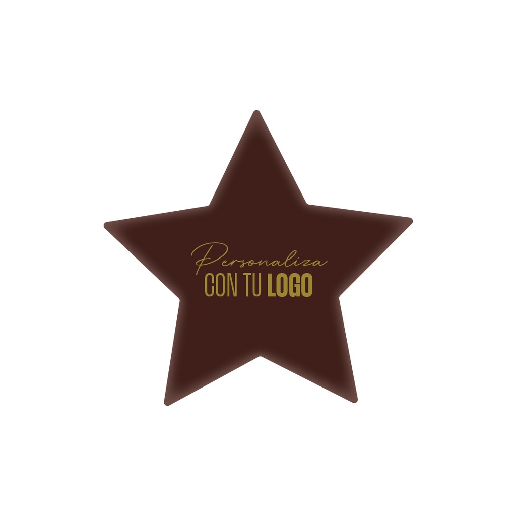 Estrellas Chocolate Personalizadas Ø 55 mm. (60 u.)