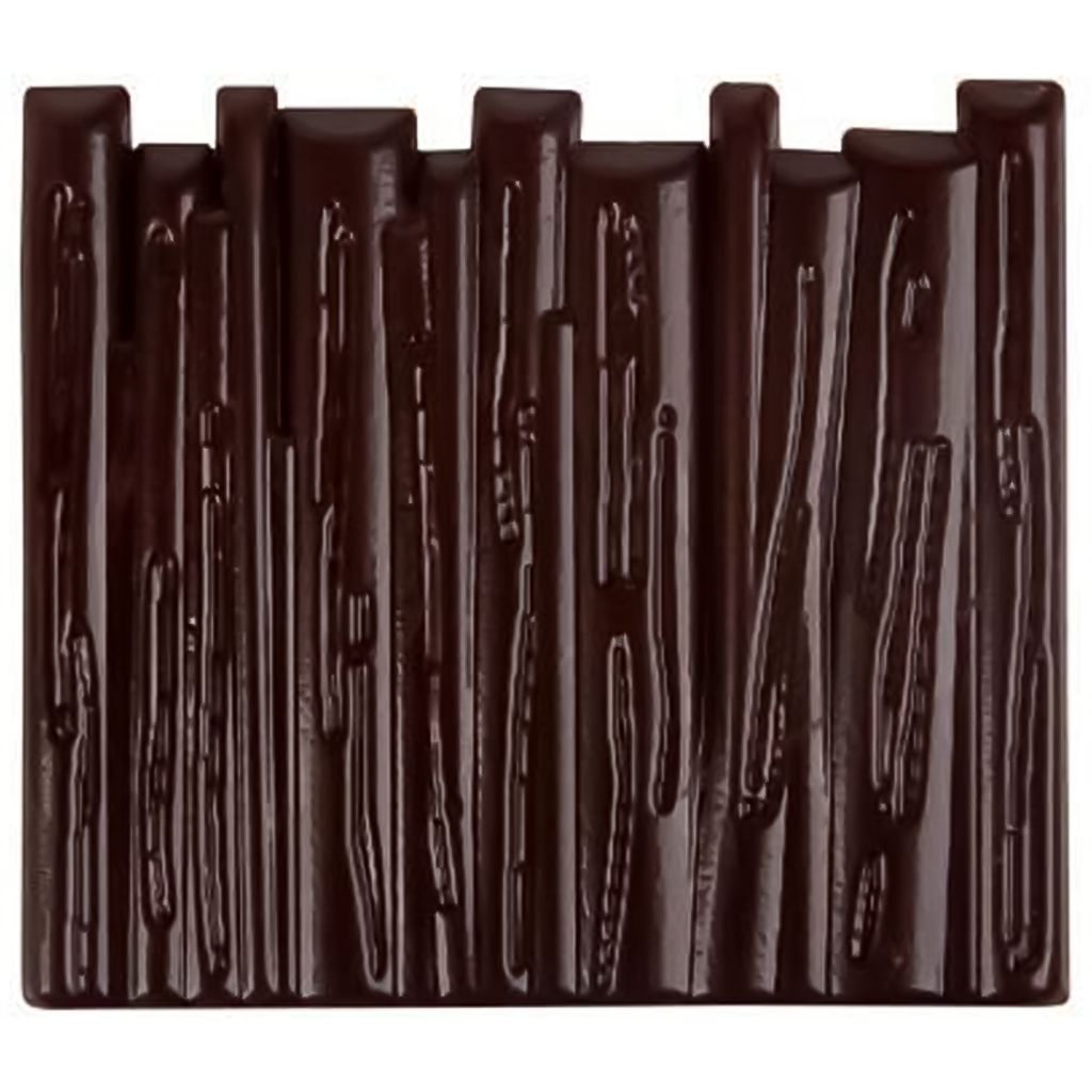 Placa para Tronco Chocolate Negro 80 X 90 mm. (40 u.)