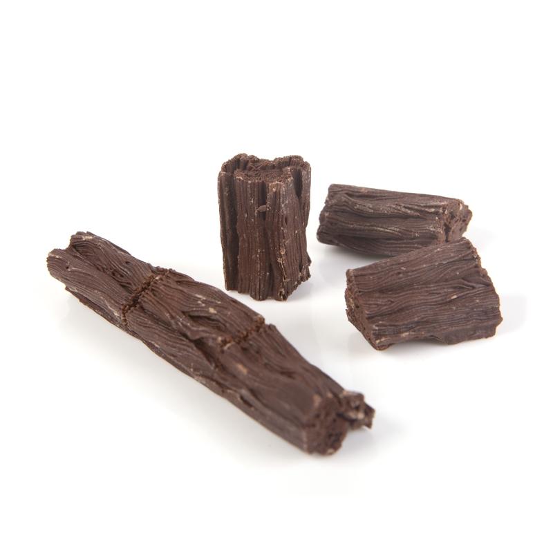 Troncos Chocolate Negro h90 mm (120 u.)