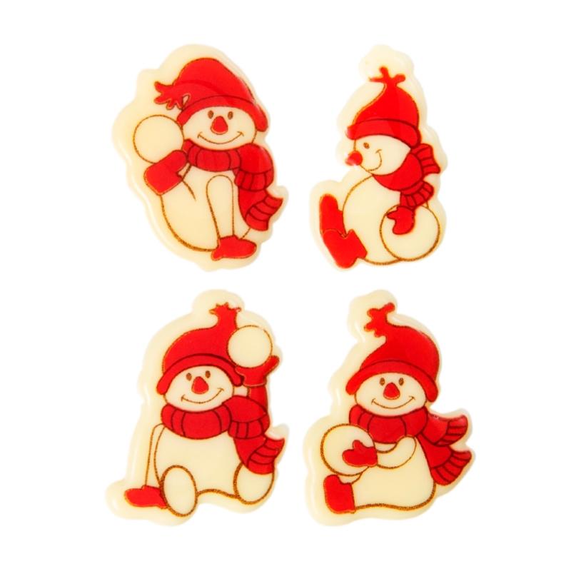 Placas Muñecos de Nieve 40 X 30 mm. (120 u.)