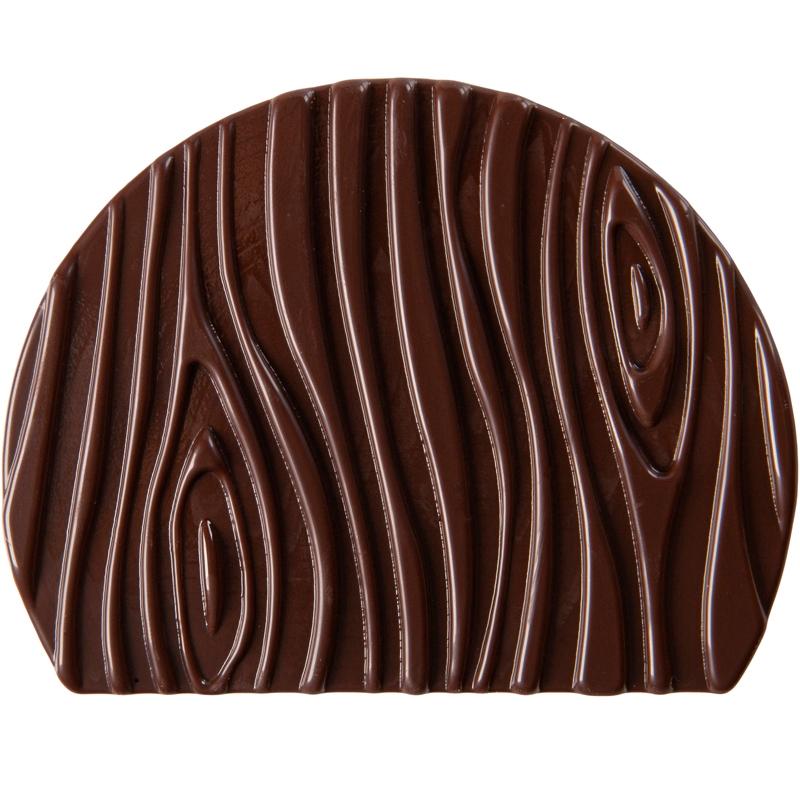 Semi-Esfera Tronco Chocolate Negro 80 X 100 mm. (40 u.)