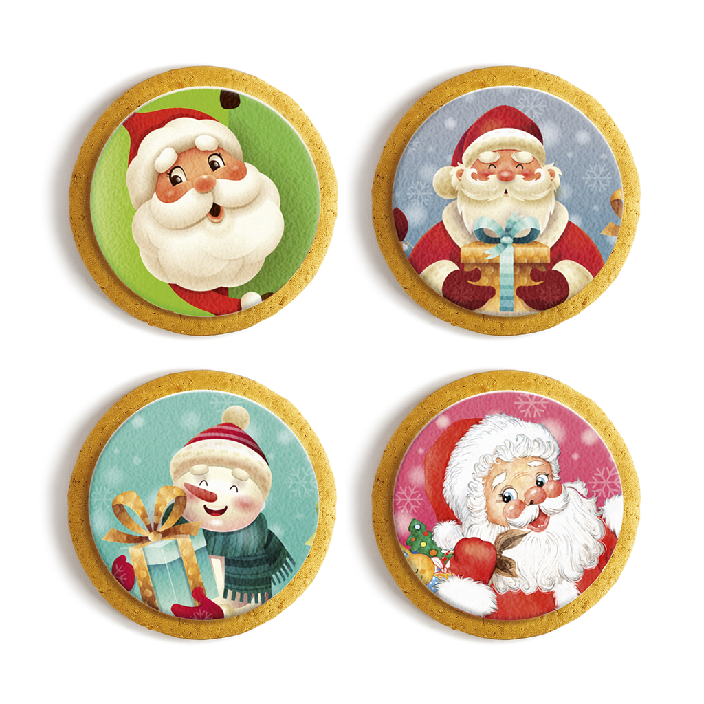 Discos para Galletas y Cupcakes Navidad Azúcar ø60 mm (120 u.)