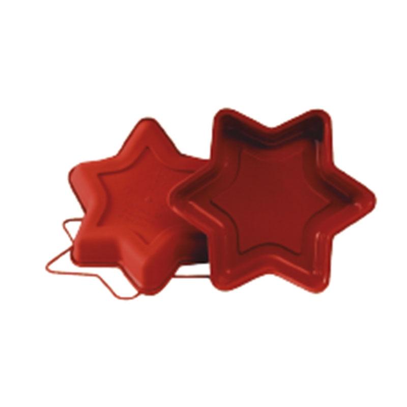 Molde de Silicona Estrella Ø 260 mm. Alto 40 mm. 1200 ml.  (1 u.)