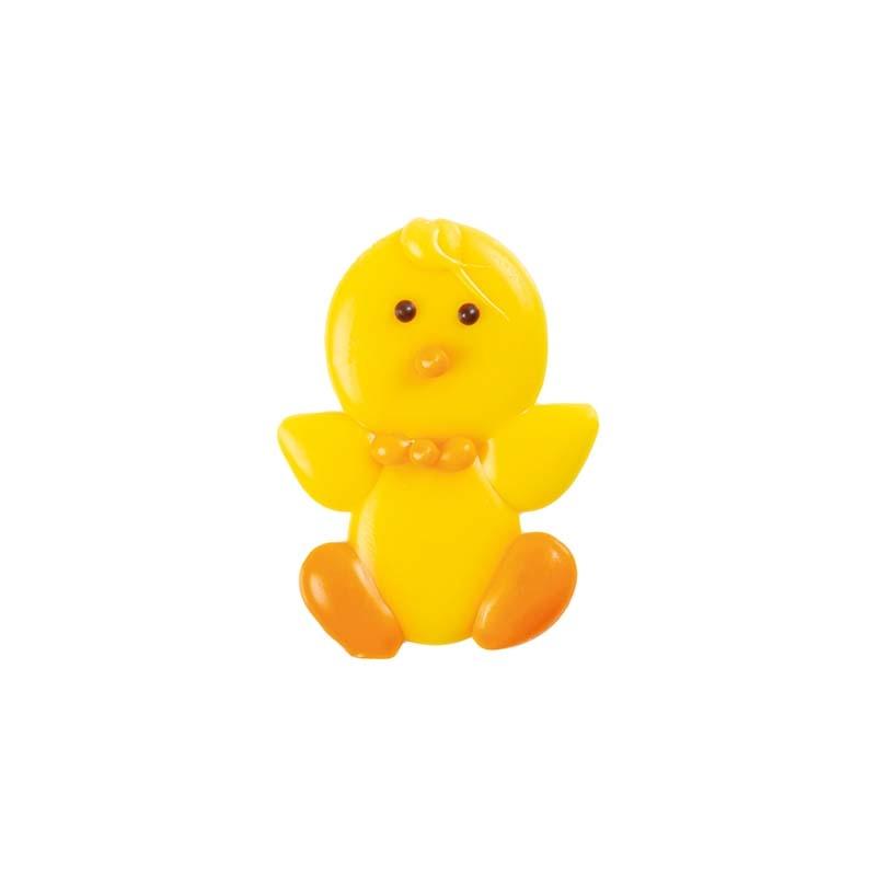 Pollito Chocolate Blanco 40 X 30 mm. (135 u.)
