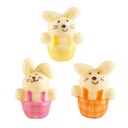 Conejitos 3D Chocolate Blanco Alto 38 X 24 mm. (96 u.)