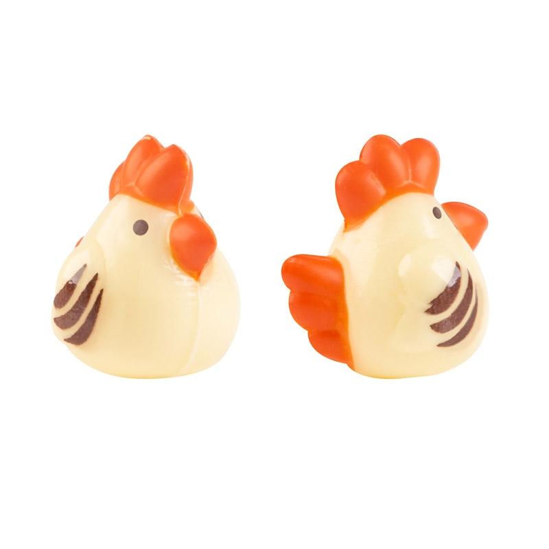 Gallinitas 3D Chocolate Blanco Ø 35 mm. (72 u.)