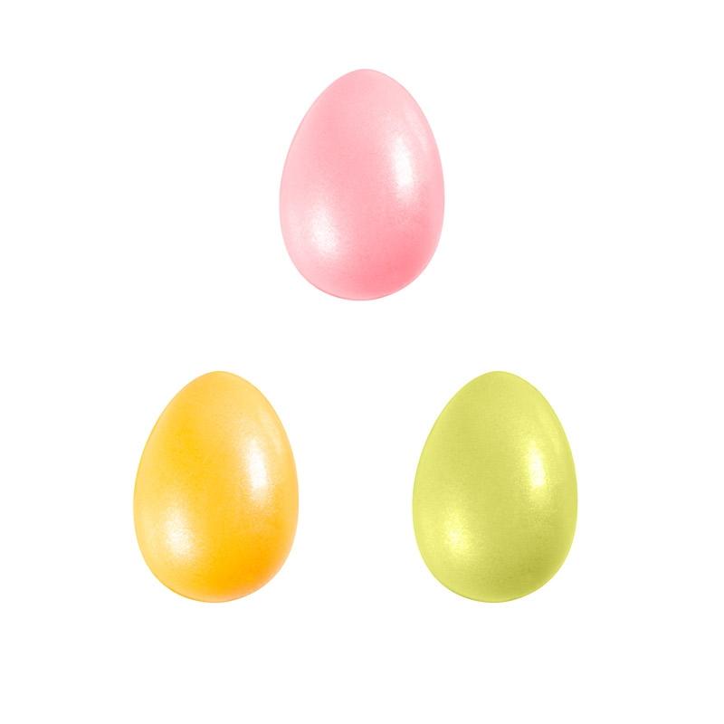 Mini Huevos 3D Decorados Chocolate Blanco 20 X 15 mm. (162 u.)