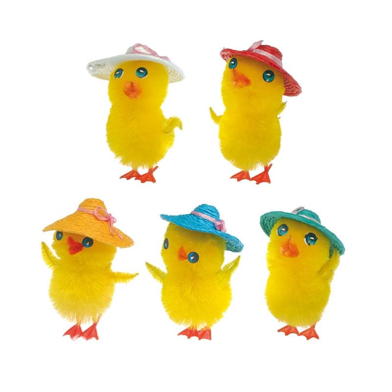 Pollo Sombrero Colores 50 mm. (36 u.)