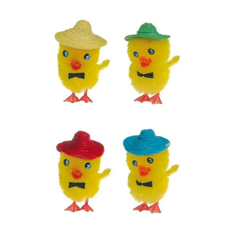 Pollo con Sombrero y Pajarita 50 mm. (40 u.)
