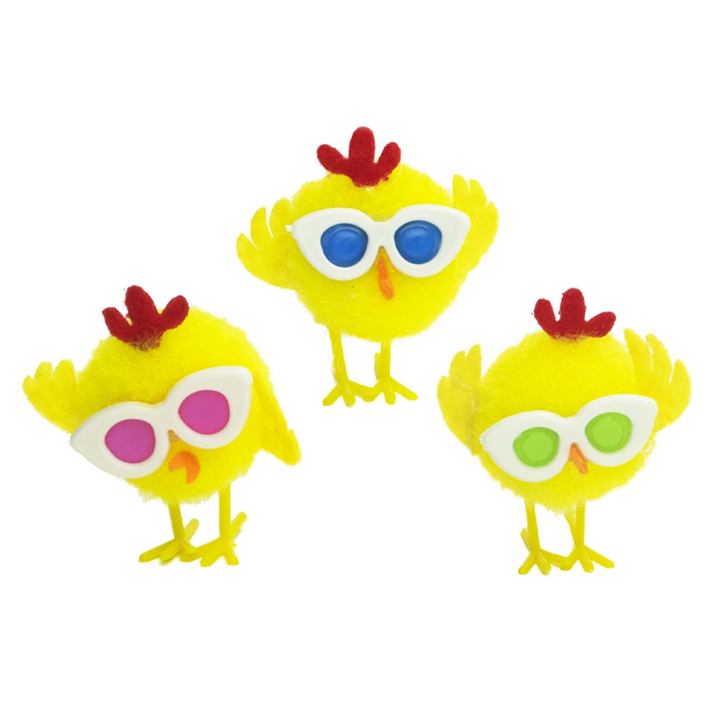 Pollo Lana Gafas de Colores 40 mm. (36 u.)