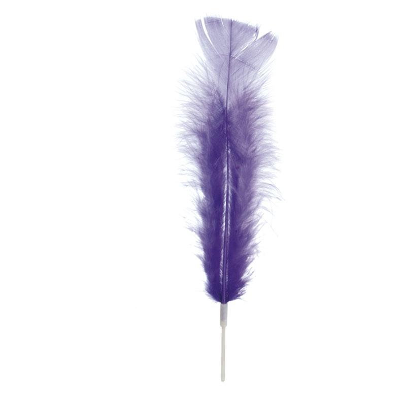 Plumas Grandes Lilas 230 mm. (200 u.)