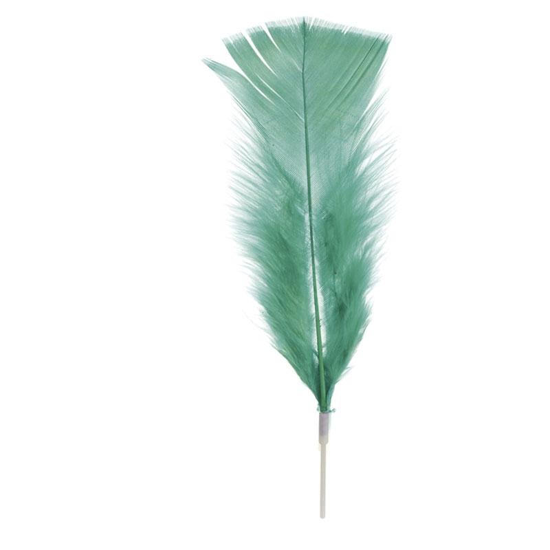 Plumas Grandes Verdes 230 mm. (200 u.)