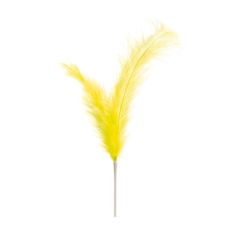 Plumas Dobles Amarillas 220 mm. (200 u.)