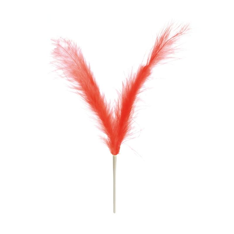 Plumas Dobles Rojas 220 mm. (200 u.)