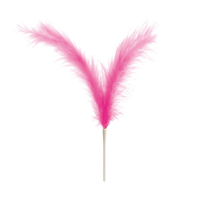 Plumas Dobles Rosas 220 mm. (200 u.)