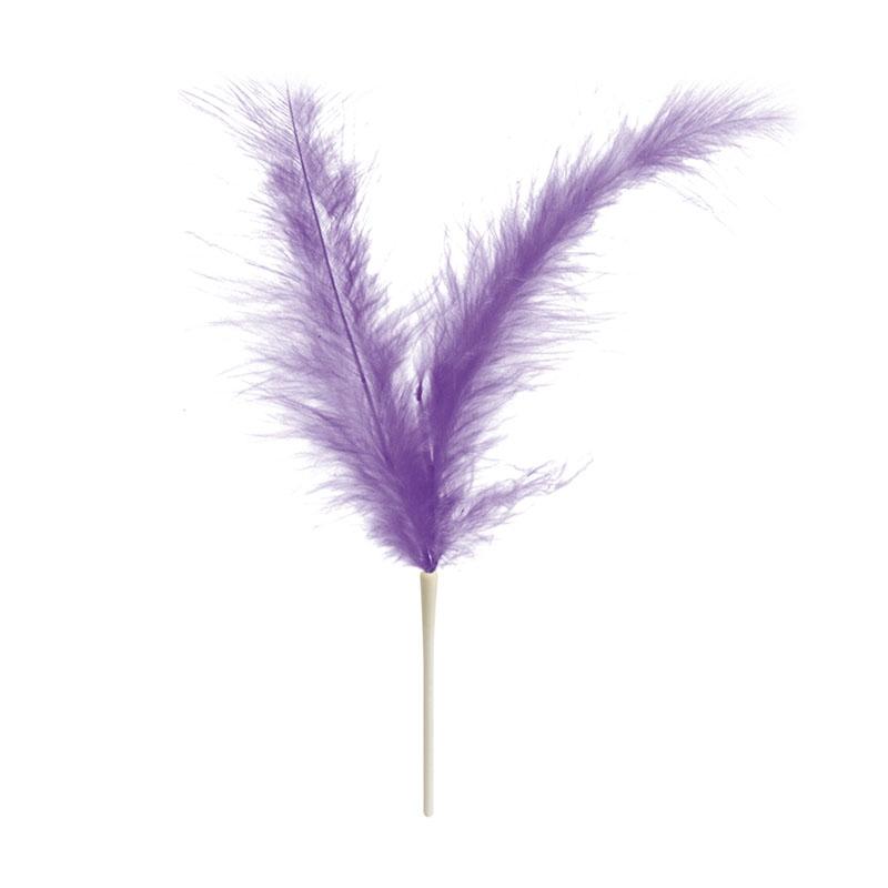 Plumas Dobles Lilas 220 mm.