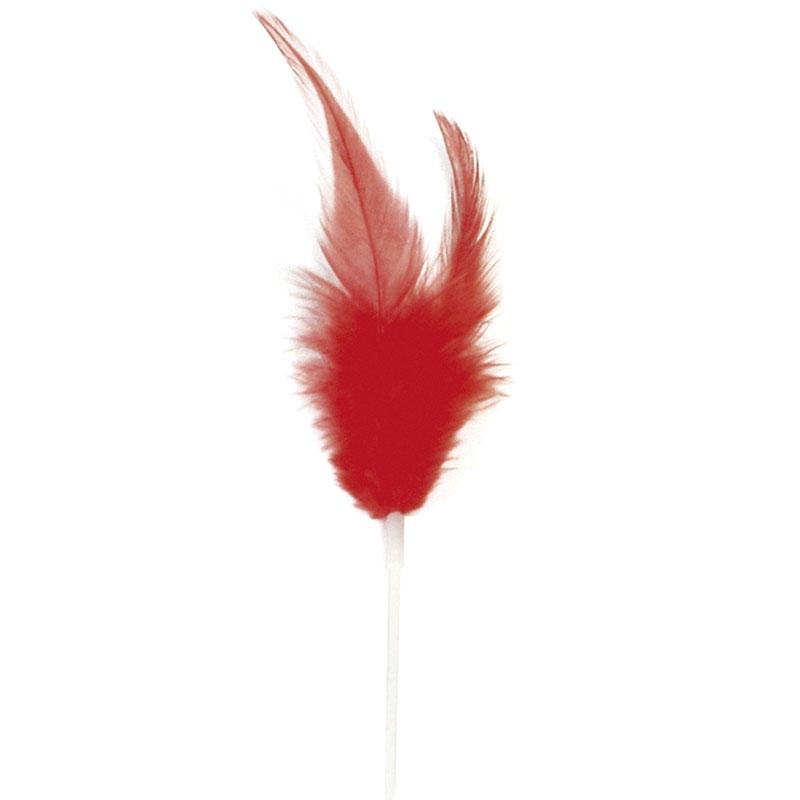 Plumas Pequeñas Rojas 150 mm.