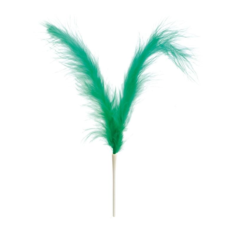 Plumas Dobles Verdes 220 mm. (200 u.)