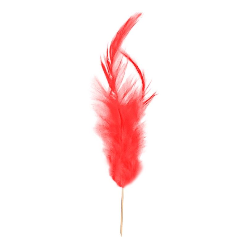 Plumas Pequeñas Pick de madera Rojo (200 u.)