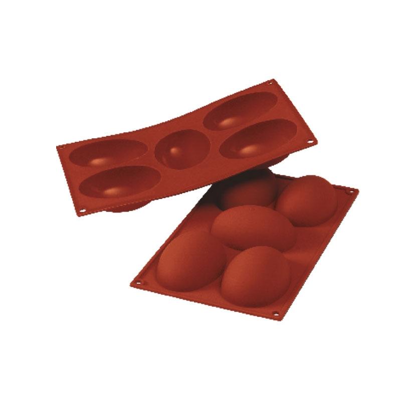 Molde de Silicona Huevos 73X102X36 mm. 130 ml. 5 Pcs  (1 u.)