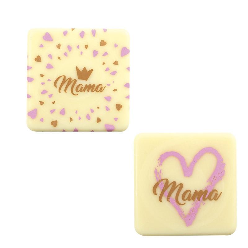 Placa Mama Chocolate Blanco 38 X 38 mm. (72 u.)