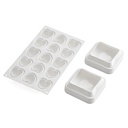 Set 1 Molde Corazón + 7 Cojines 100X100X30 mm. 270 ml. (1 u.)
