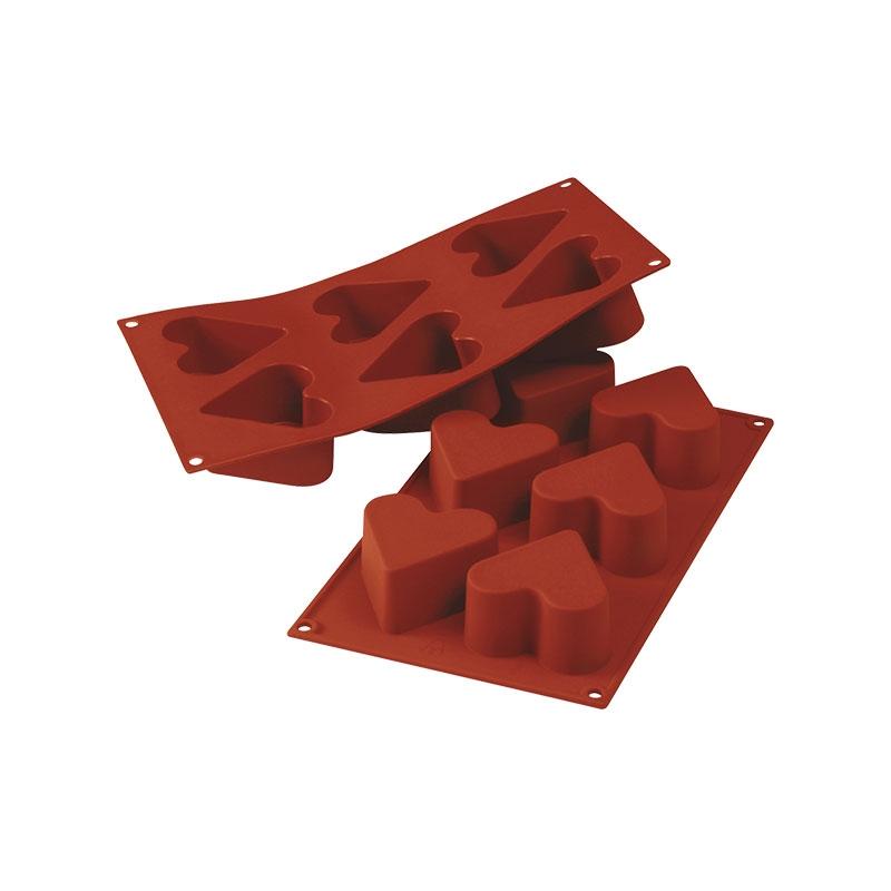Molde de Silicona Mini Corazón 39X36X16 mm. 11 ml. 6 Pcs (1 u.)