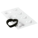Set Molde Sil. + Cortante Corazones 65X55X15 mm. 8X31 ml. (1 u.)
