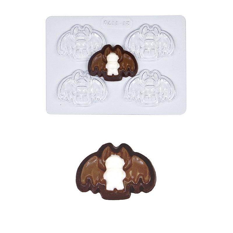 Molde de Plástico Vampiro 4 Piezas 3,8x2,8x0,7 cm (1 u.)